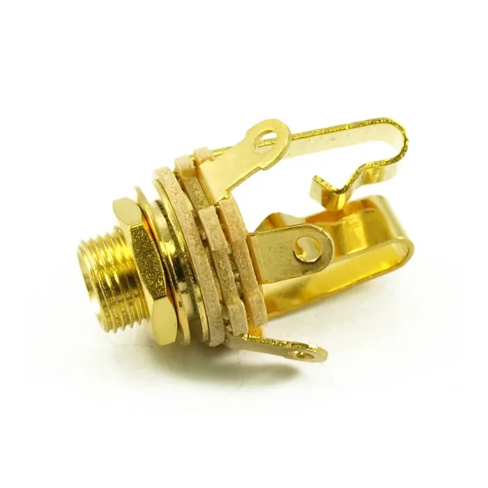 1/4″ Jack Socket Stereo Gold
