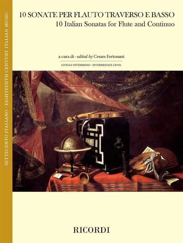 10 Italian Sonatas For Flute And Continuo (Softcover Book)