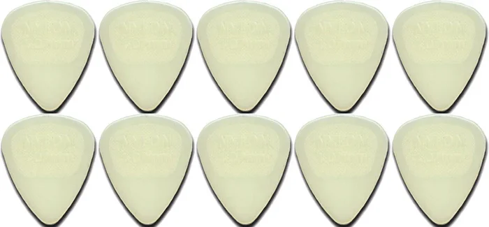 10 x Jim Dunlop Glow In The Dark Standard 1.07MM Gauge Guitar Picks Nylon