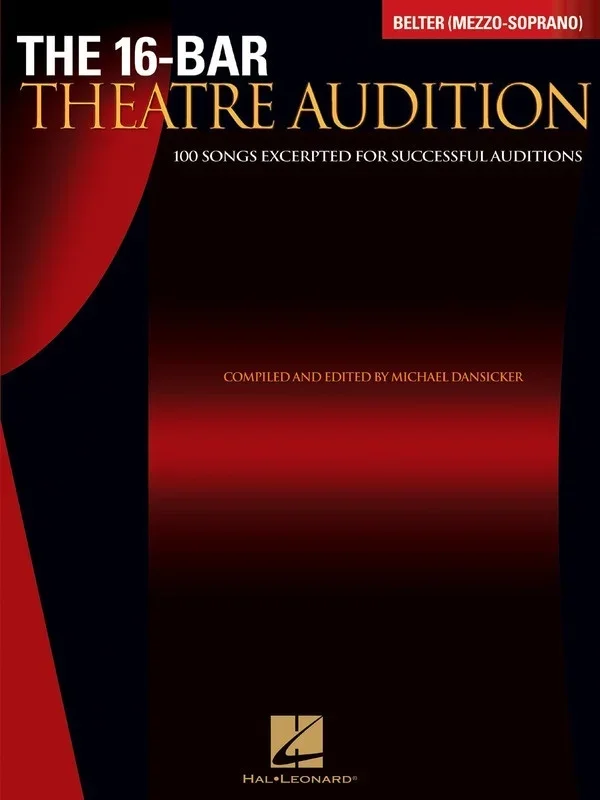 16 Bar Theatre Audition Belter Mezzo Soprano (Softcover Book)
