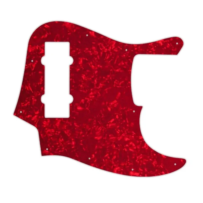 2014 Made In China 5 String Modern Player Jazz Bass V Satin – Red Pearl W/B/W Lamination