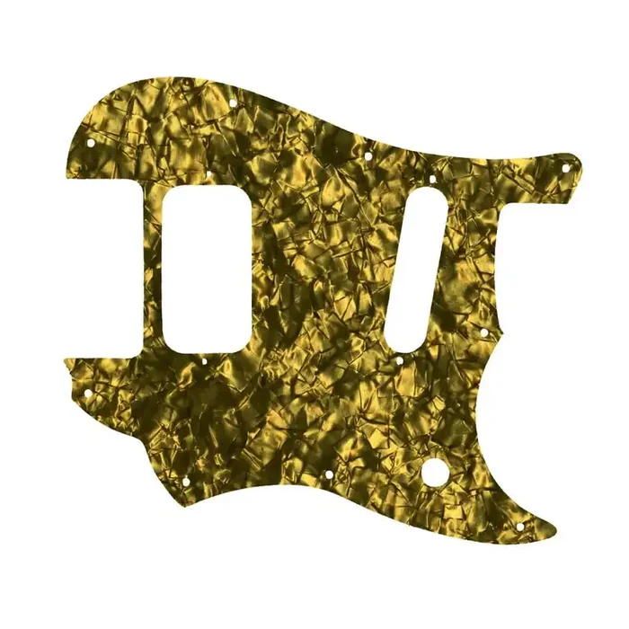 2016-2019 Made In Mexico Duo-Sonic Offset HS – Custom Designed For Kurt Cobain Mustang Modification – Gold Pearl White/Black/White Lamination