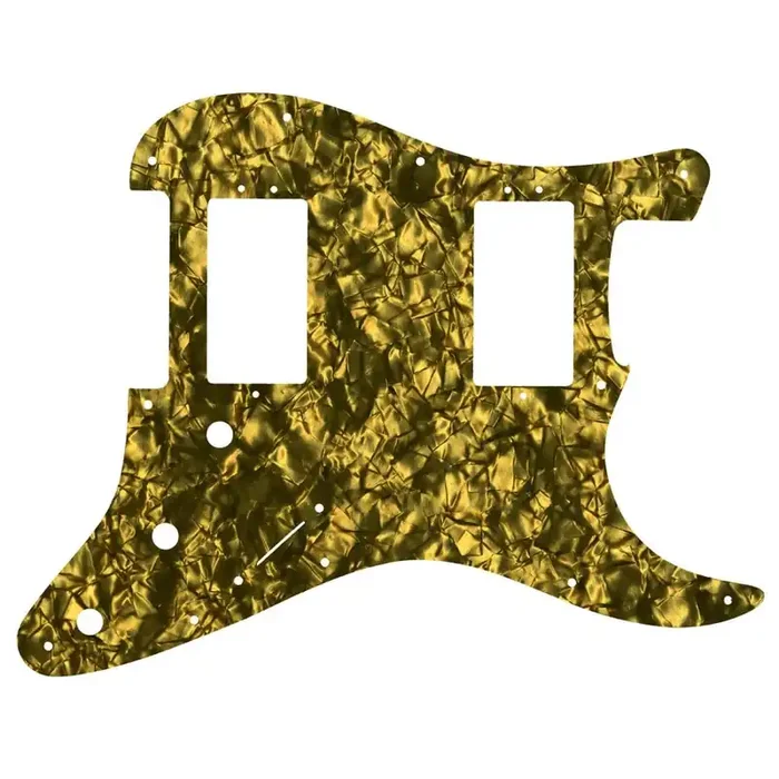 2016 American Professional Stratocaster HH With Covered Shawbuckers – Gold Pearl White/Black/White Lamination