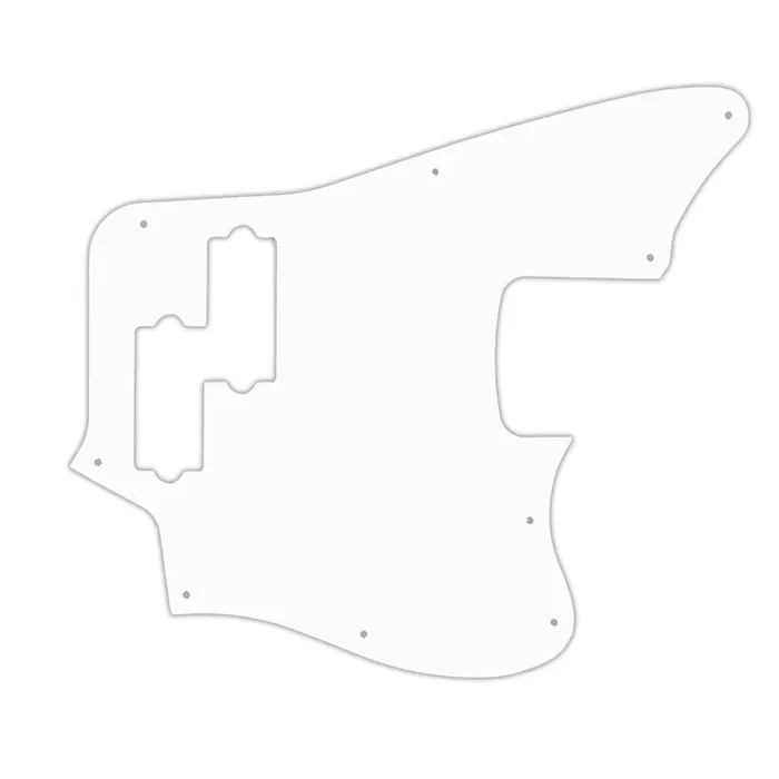 2018 Player Series Jaguar Bass – Solid Shiny White .090″ / 2.29mm thick, with bevelled edge