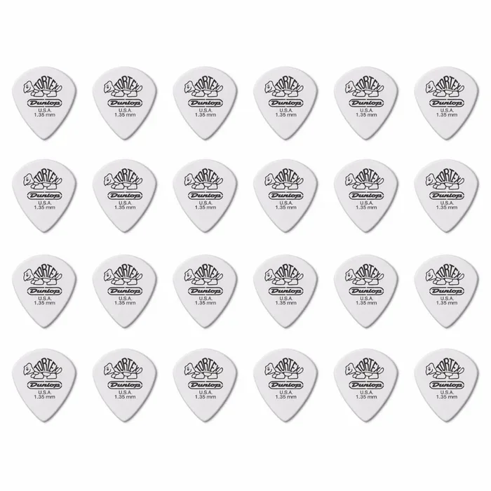 24 x Jim Dunlop Tortex Jazz 3 White 1.35mm Guitar Picks III 478R
