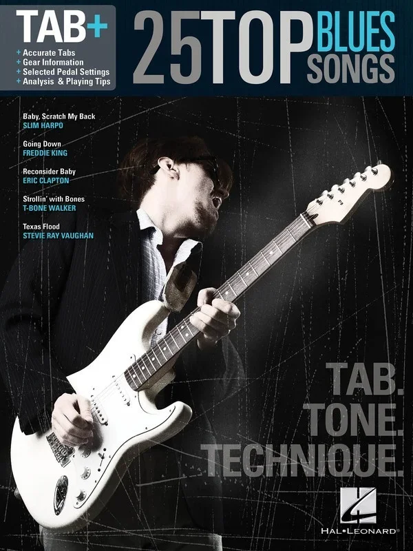 25 Top Blues Songs Guitar TAB Plus (Softcover Book)