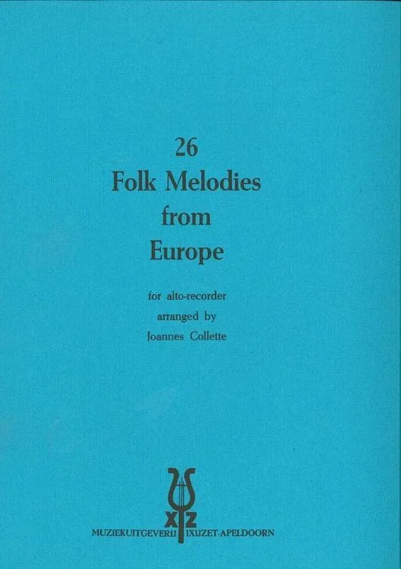 26 Folk Melodies From Europe Treble Recorder