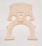 3/4 size unfitted cello bridge