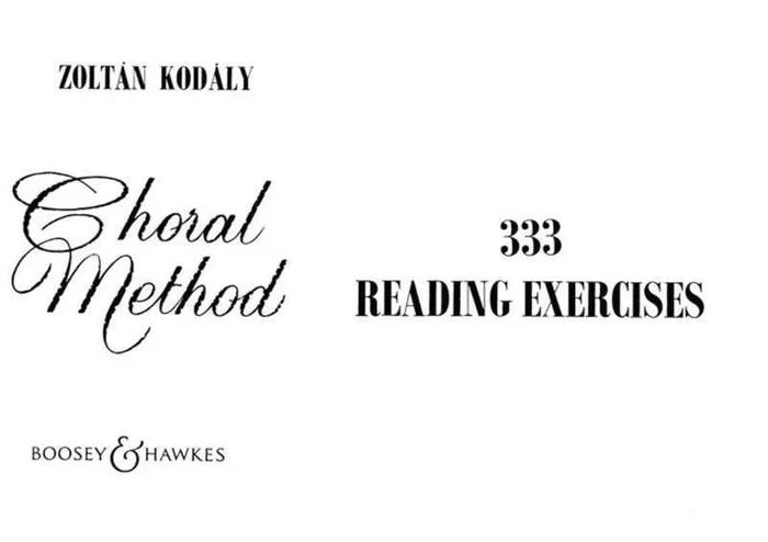 333 Reading Exercises (Choral Music Score) Book