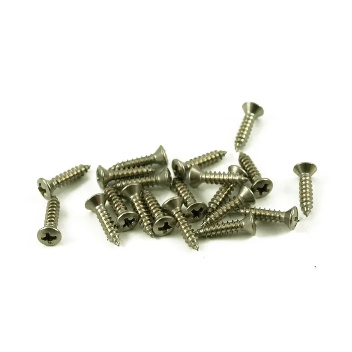4 Stainless Steel Screws For Fender Pickguards (Bag Of 20 )