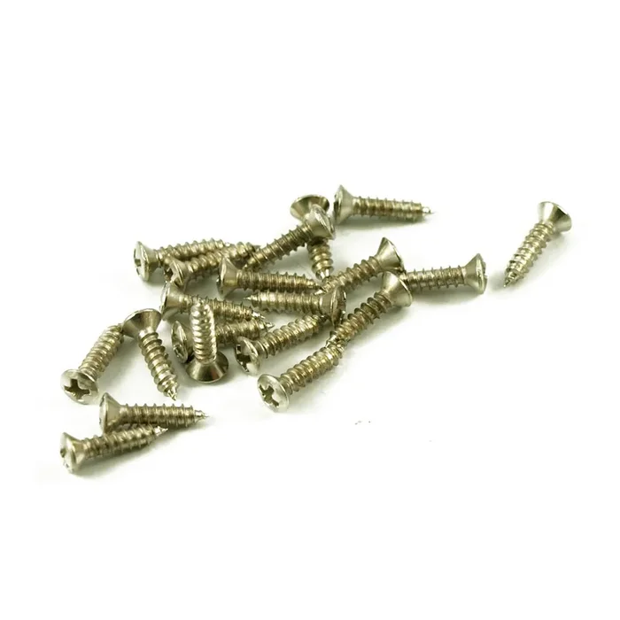 4 x 1/2 Inch Screws For Fender Pickguard / Scratchplates Nickel (Bag Of 20 )