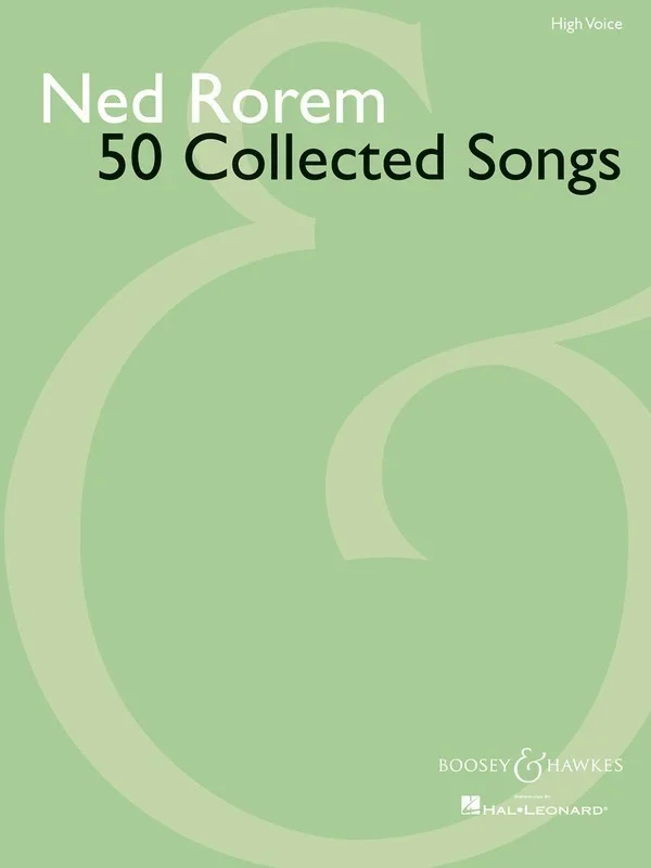 50 Collected Songs Of Ned Rorem Pv High Voice Book