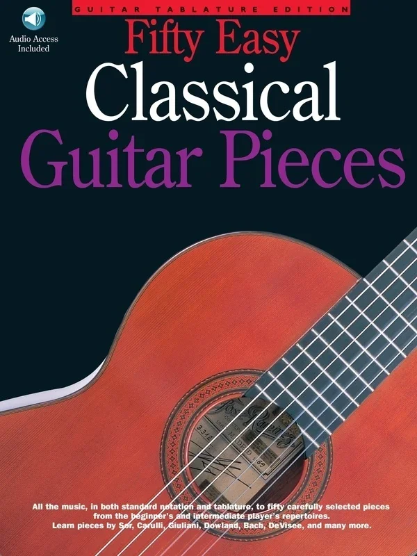 50 Easy Classical Guitar Pieces Book/CD (Softcover Book/CD)