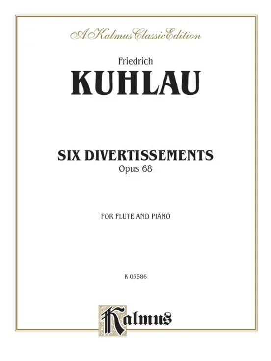 6 Divertissements Op 68 Fl/Piano