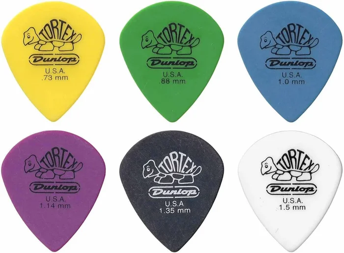 6 x Jim Dunlop Tortex Jazz 3 XL Variety Guitar Picks III 498R Mixed