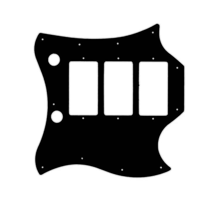 “Captain” Kirk Douglas Signature Roots SG – Thin Shiny Black .060″ / 1.52mm Thickness, No bevelled Edge