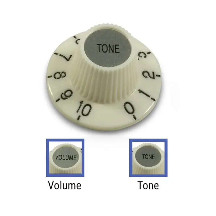 “Witch Hat” 24 Spline Knob Antique White