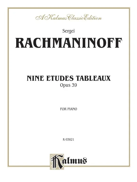 9 Etudes Tableaux Piano