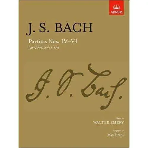 ABRSM – J.S. Bach – Partitas Nos. IV – VI