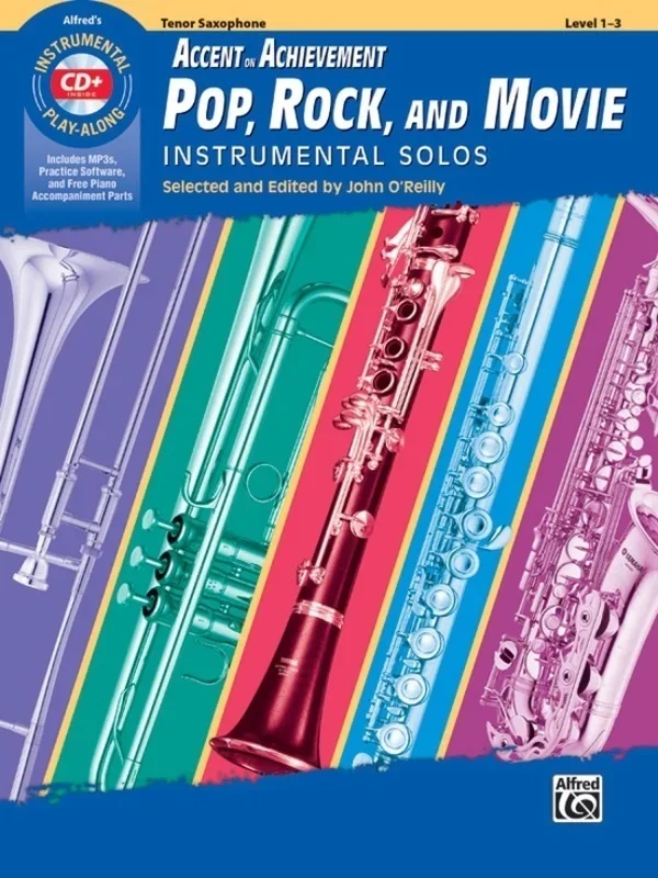 Accent On Achievement Pop Rock Movie Tenor Sax Bk/Cd Softcover/CD (Tenor Saxophone)