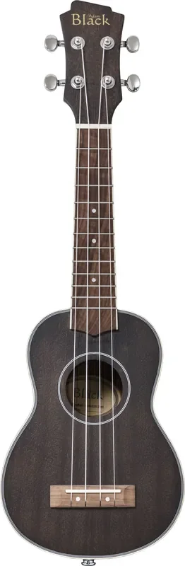 Adam Black Electric Acoustic Soprano Ukulele – Satin Black