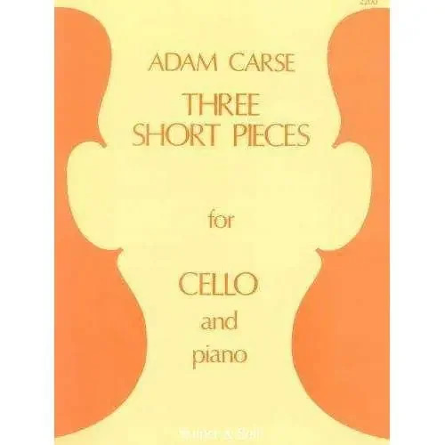 Adam Carse Three Short Pieces for Cello and Piano