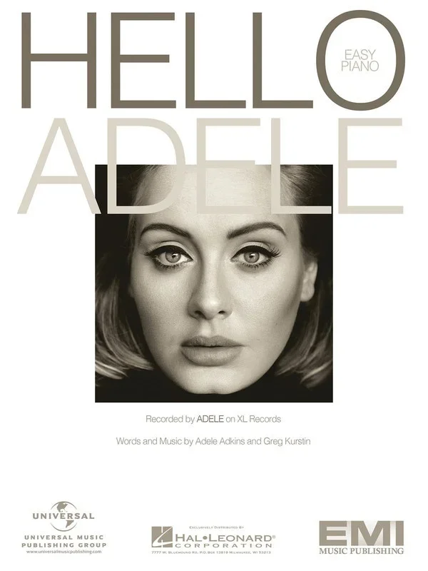 Adele – Hello Easy Piano S/S (Sheet Music)