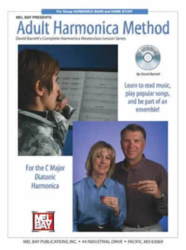 Adult Harmonica Method Softcover Book/CD