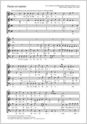 Aichinger: Factus Est Repente