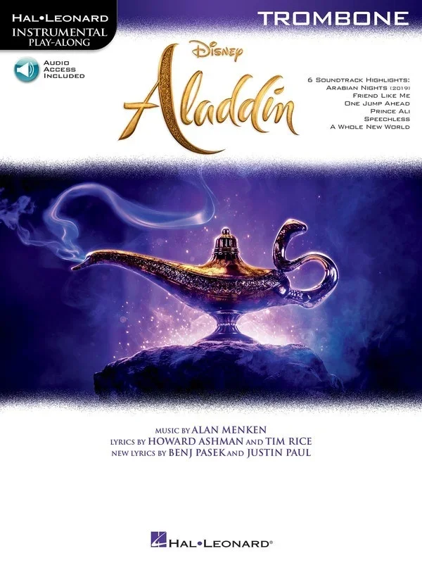 Aladdin For Trombone Book/Online Audio