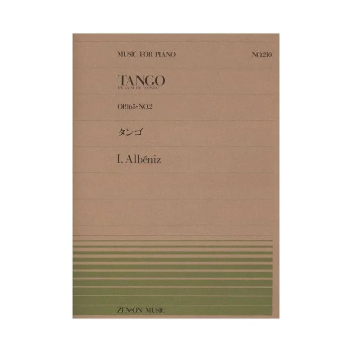 Albéniz, Isaac – Tango op. 165/2 No. 210