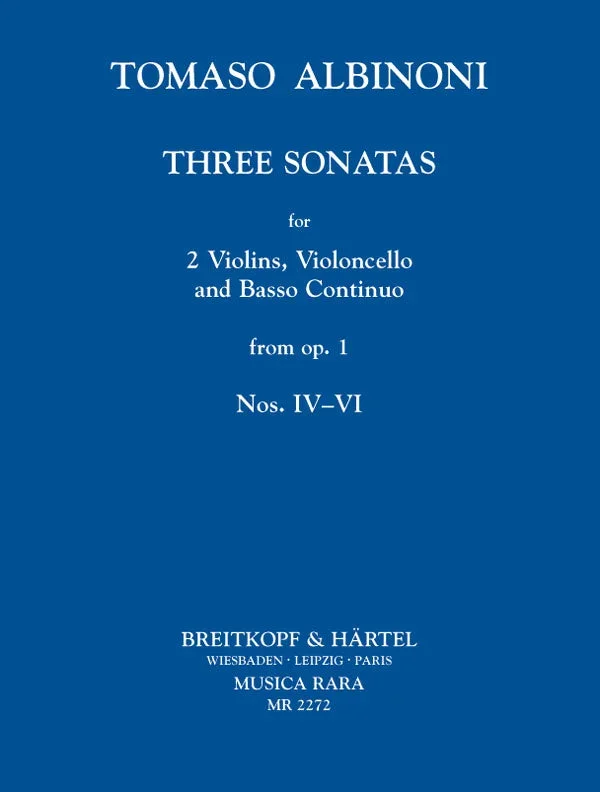 Albinoni: Trio Sonatas, Op. 1, Nos. 4-6