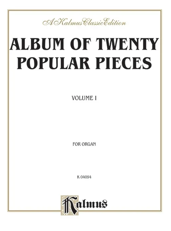 Album 20 Popular Pieces Book 1 Org