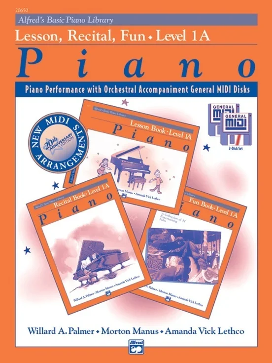 Alfred’s Basic Piano Library (ABPL) General Midi Lesson Recital Fun Level 1A