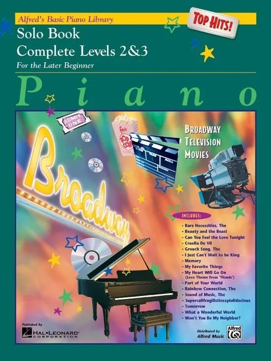 Alfred’s Basic Piano Library (ABPL) Top Hits Solo Book Complete 2 & 3