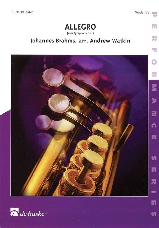 Allegro From Brahms Symphony 1 Concert Band 1.5 Score/Parts