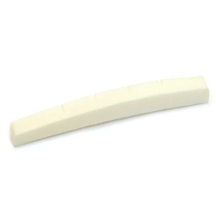 AllParts BN-0206-000 Bone Nut, Slotted, Curved Bottom for Fender Guitars