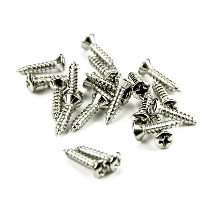 AllParts GS-0001-001 Pickguard Screw, Fender, Phillips Head, Nickel, 20-Pack