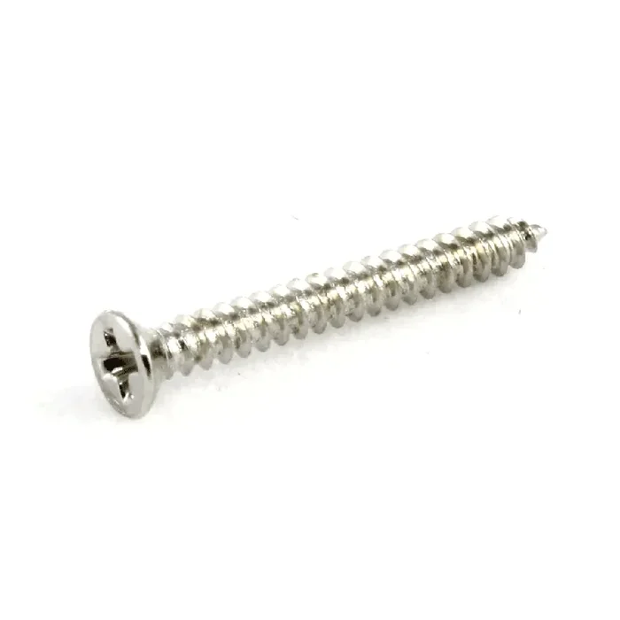 AllParts GS-0008-001 Pickup Surround Screws, Long, Nickel, 8-Pack