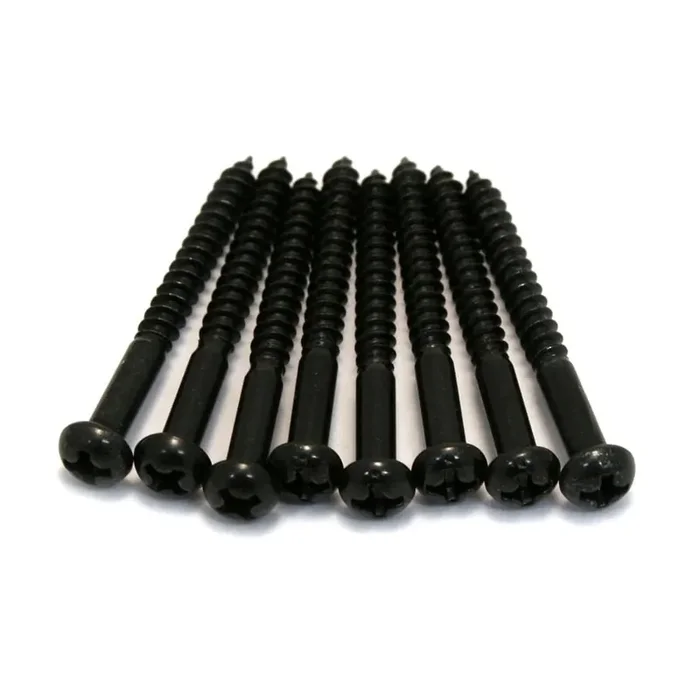 Allparts GS-0011-003 Pickup Mounting Screws For Bass, 4 x 1-1/4″, Black