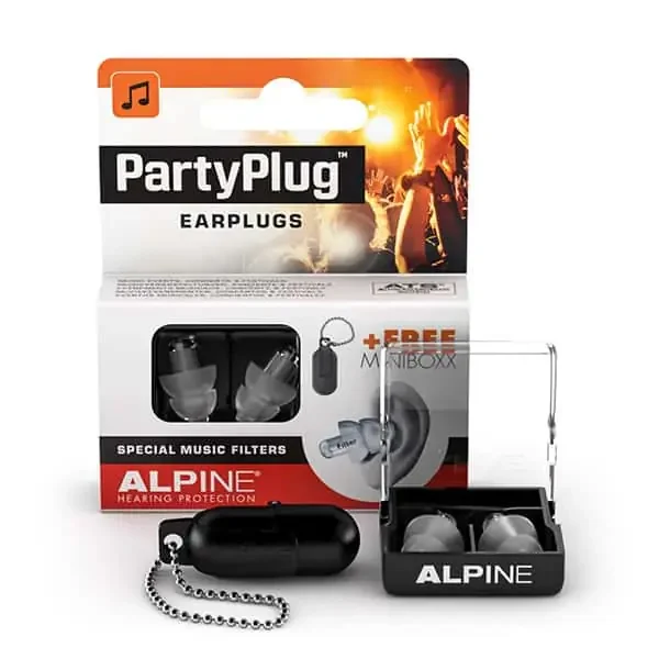 Alpine Party Plug Black Hearing Protection Earplugs
