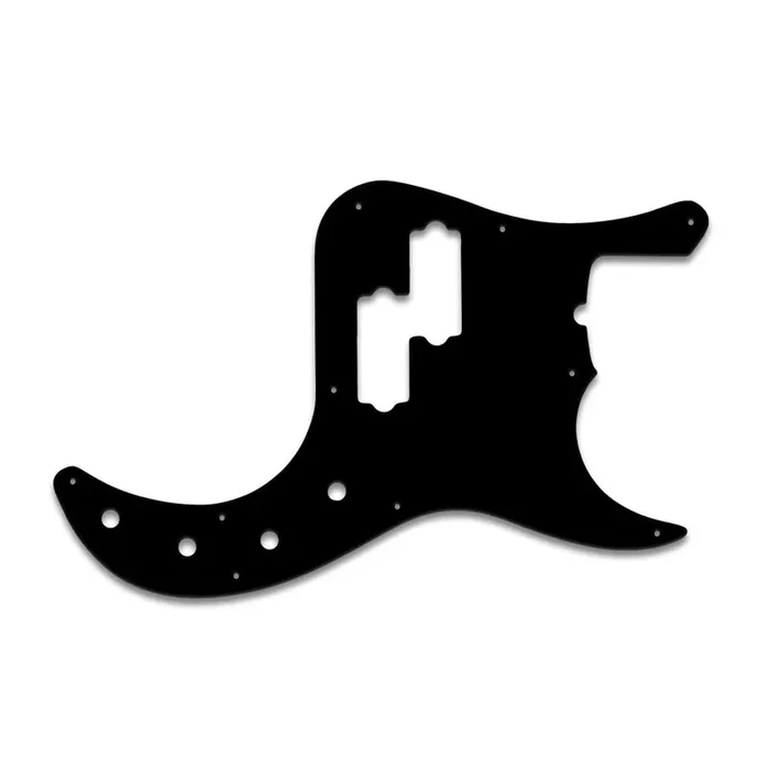American Deluxe P Bass – Thin Shiny Black .060″ / 1.52mm Thickness, No Bevelled Edge
