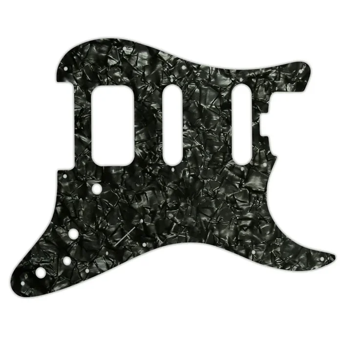 American Elite Stratocaster HSS – Black Pearl/White/Black 3 Ply