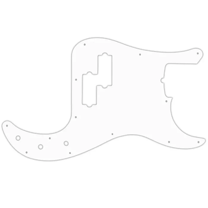 American Performer Precision Bass – Thin Shiny White .060″ / 1.52mm Thickness, No bevelled Edge