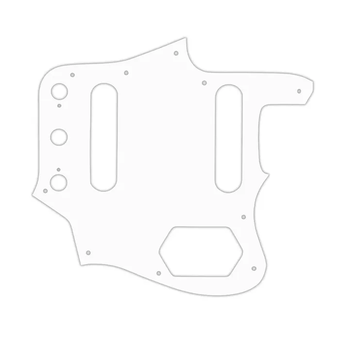 American Vintage 1962 Reissue Jaguar – Thin Shiny White .060″ / 1.52mm Thickness, No Bevelled Edge