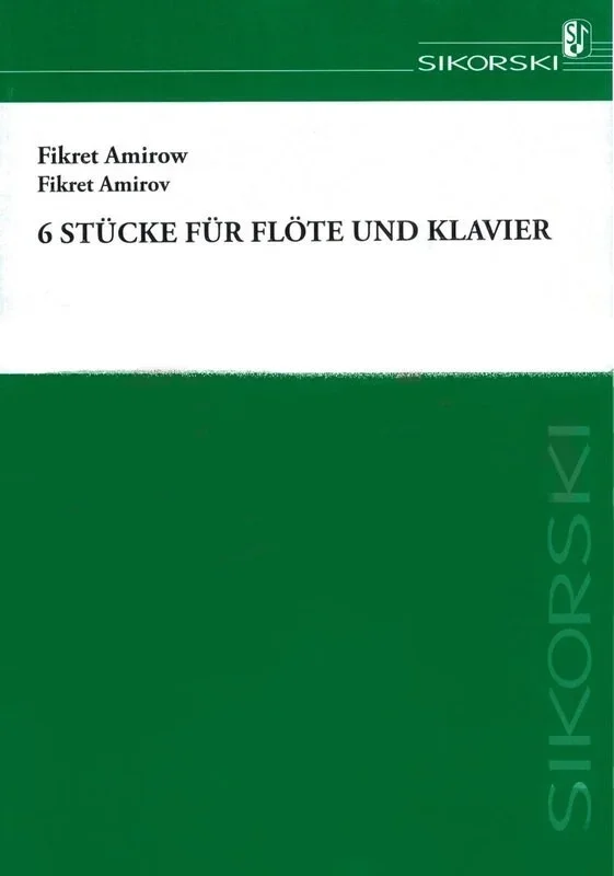 Amirov – 6 Pieces For Flute/Piano (Softcover Book)