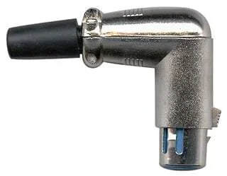 AMS 3655 XLR Female Connector Right Angle 3 Socket Nickel