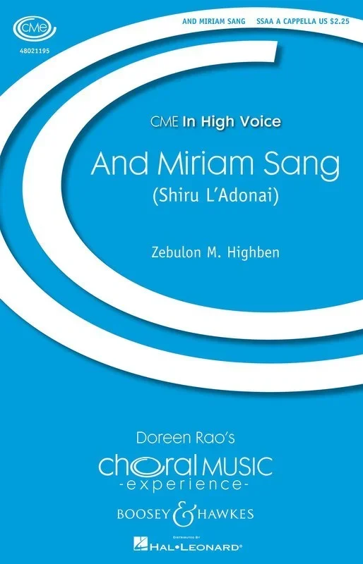 And Miriam Sang (Shiru Ladonai) SSAa Book