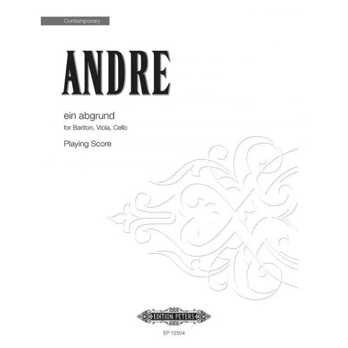 Andre, Mark – ein abgrund (performing score)