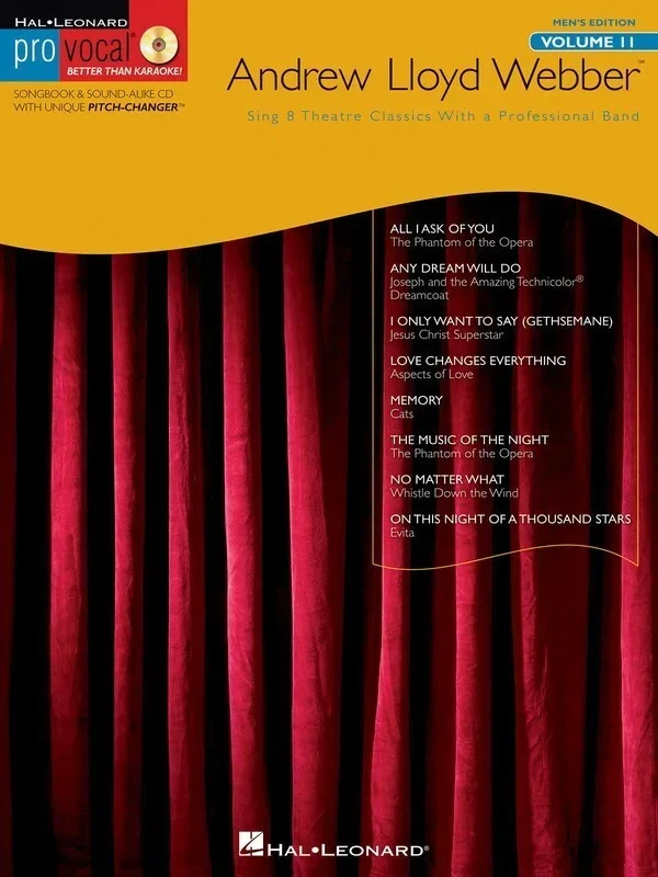 Andrew Lloyd Webber Pro Vocal Book/CD Men V11 (Softcover Book/CD)